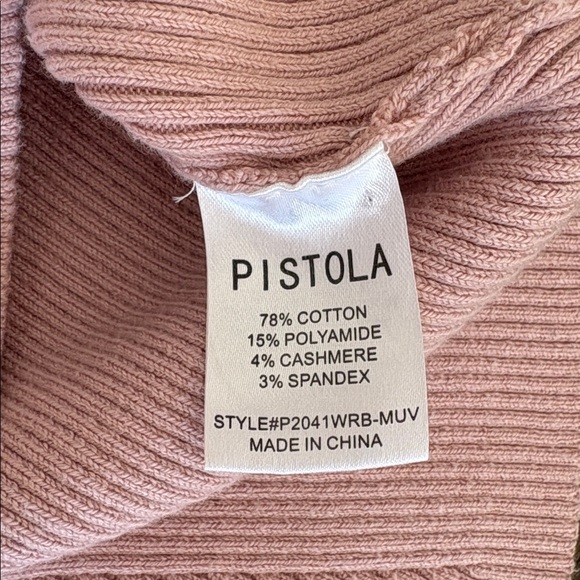 Pistola Light Pink Short Sleeve Sweater - Picture 4 of 7